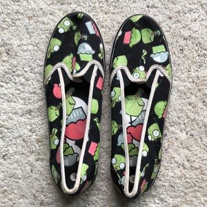 Womens size 9 Invader Zim Gir loafers slip-on shoes